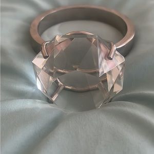 Paperweight engagement ring